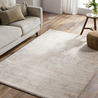 Jaipur Living Ferris Natrix FRR13 Cream/Silver Area Rug Lifestyle Image Feature