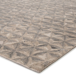Jaipur Living Free Verse Edge by Kavi Raagam FVK01 Gray/Beige Area Rug Corner Image