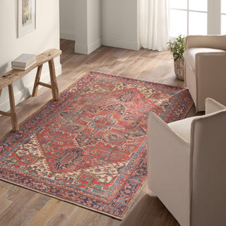 Jaipur Living Garcia Lucinda GAR01 Red/Blue Area Rug by Vibe