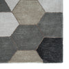 Jaipur Living Genesis Combs GES03 Light Gray/Orange Area Rug Detail Image