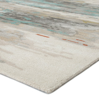 Jaipur Living Genesis Ryenn GES06 Gray/Blue Area Rug Corner Image