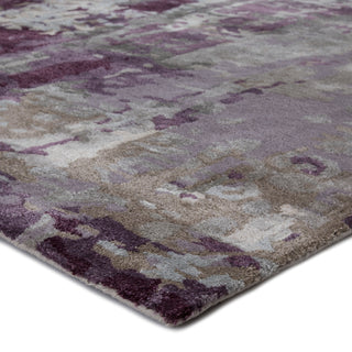 Jaipur Living Genesis Matcha GES09 Gray/Purple Area Rug Corner Image
