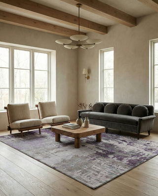Jaipur Living Genesis Matcha GES09 Gray/Purple Area Rug Lifestyle Image