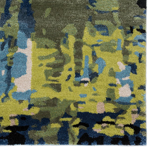 Jaipur Living Genesis Matcha GES10 Blue/Green Area Rug Detail Image