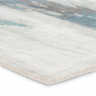 Jaipur Living Genesis Ryenn GES20 Teal/Gray Area Rug Corner Image