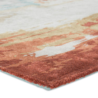Jaipur Living Genesis Swisher GES30 Blue/Red Area Rug Corner Image