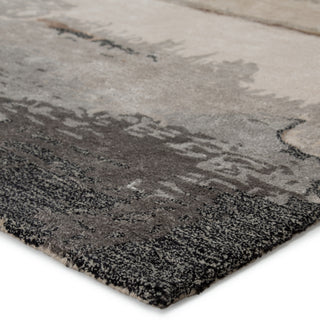 Jaipur Living Genesis Juna GES38 Black/Taupe Area Rug Corner Image