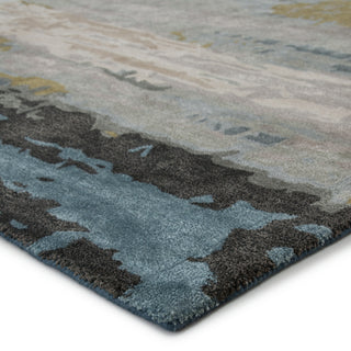 Jaipur Living Genesis Benna GES41 Black/Green Area Rug Corner Image