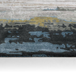 Jaipur Living Genesis Benna GES41 Black/Green Area Rug Backing Image