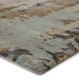 Jaipur Living Genesis Matcha GES44 Gray/Gold Area Rug Corner Image