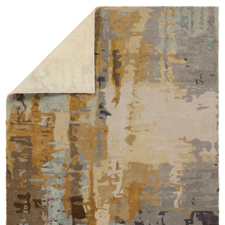 Jaipur Living Genesis Matcha GES44 Gray/Gold Area Rug Backing Image