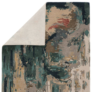 Jaipur Living Genesis Luella GES46 Teal/Gray Area Rug Backing Image