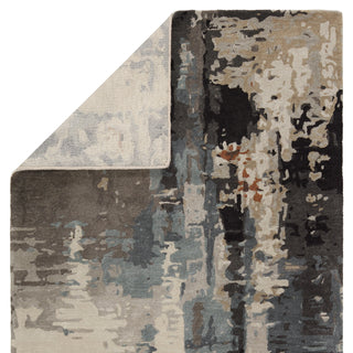 Jaipur Living Genesis Matcha GES54 Gray/Black Area Rug Backing Image