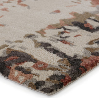 Jaipur Living Genesis Matcha GES59 Gray/Red Area Rug Corner Image