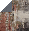 Jaipur Living Genesis Matcha GES59 Gray/Red Area Rug Backing Image