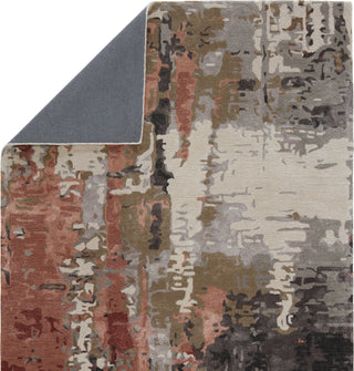 Jaipur Living Genesis Matcha GES59 Gray/Red Area Rug Backing Image