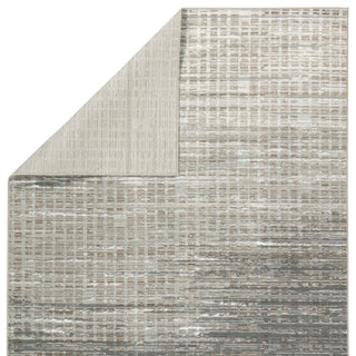 Jaipur Living Gallium Tungsten GLM03 Taupe/ Area Rug by Label J Backing Image