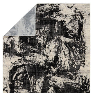 Jaipur Living Graphite Dusk GRA02 Black/Cream Area Rug Backing Image
