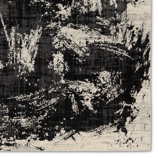 Jaipur Living Graphite Dusk GRA02 Black/Cream Area Rug Detail Image