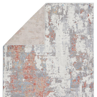 Jaipur Living Grotto Tocarra GRO01 Gray/Red Area Rug by Vibe Backing Image