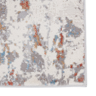 Jaipur Living Grotto Tocarra GRO01 Gray/Red Area Rug by Vibe Detail Image