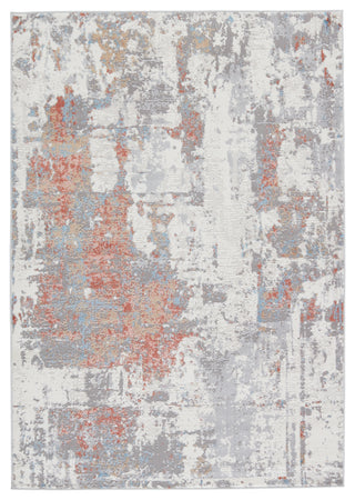 Jaipur Living Grotto Tocarra GRO01 Gray/Red Area Rug by Vibe main image