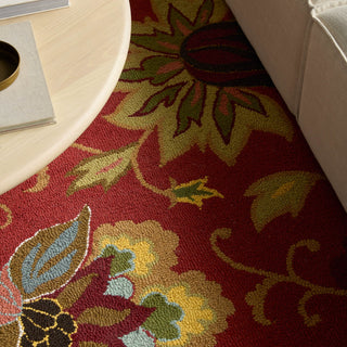 Jaipur Living Hacienda Zamora HAC11 Red/Multicolor Area Rug Lifestyle Image