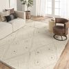 Jaipur Living Hadi Ismael HAD02 White Area Rug Lifestyle Image Feature