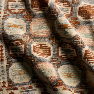 Jaipur Living Hazan Titale HAZ01 Orange Area Rug Detail Image