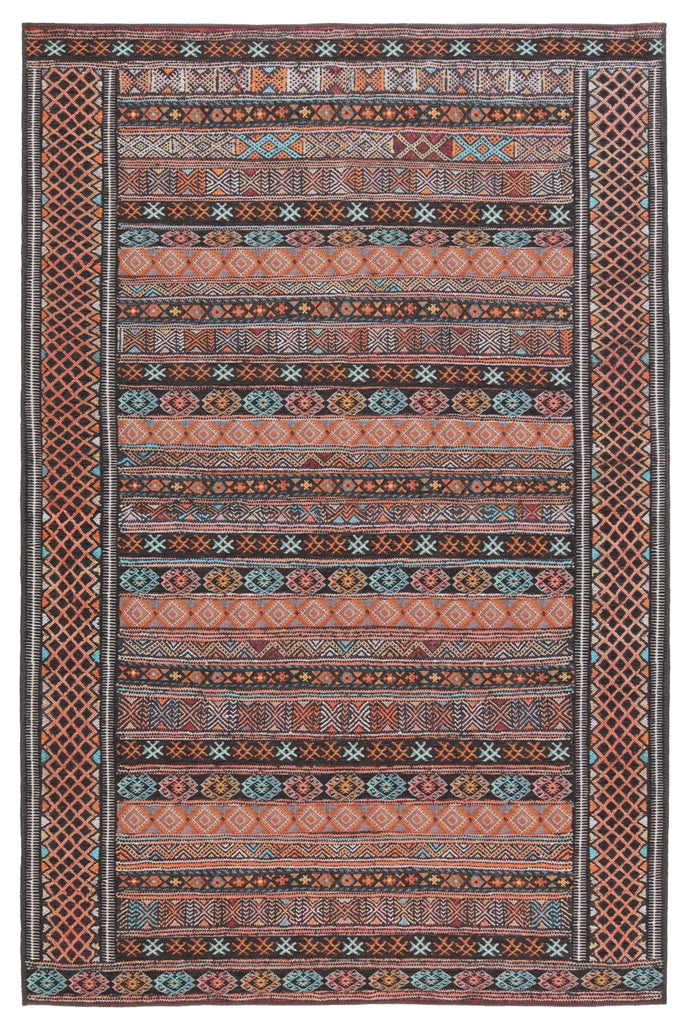 Jaipur Living Harman By Kate Lester Auril HBL01 Orange/Blue Machine Washable Area Rug main image
