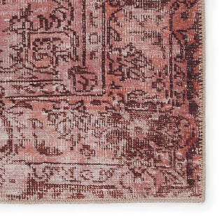 Jaipur Living Harman By Kate Lester Berxley HBL02 Rose/Maroon Machine Washable Area Rug Detail Image