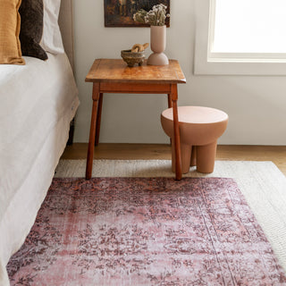 Jaipur Living Harman By Kate Lester Berxley HBL02 Rose/Maroon Machine Washable Area Rug Collection Image