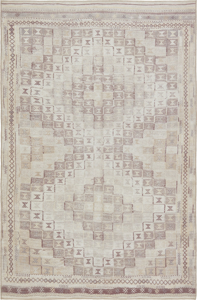 Jaipur Living Harman By Kate Lester Davina HBL03 Beige/Burgundy Machine Washable Area Rug main image