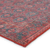 Jaipur Living Harman By Kate Lester Kalinar HBL04 Dark Red/Blue Machine Washable Area Rug Corner Image