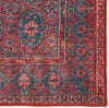 Jaipur Living Harman By Kate Lester Kalinar HBL04 Dark Red/Blue Machine Washable Area Rug Detail Image