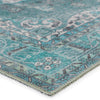 Jaipur Living Harman By Kate Lester Tamara HBL05 Teal/Green Machine Washable Area Rug Corner Image