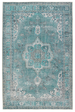 Jaipur Living Harman By Kate Lester Tamara HBL05 Teal/Green Machine Washable Area Rug main image