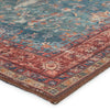 Jaipur Living Harman By Kate Lester Yasha HBL06 Blue/Red Machine Washable Area Rug Corner Image