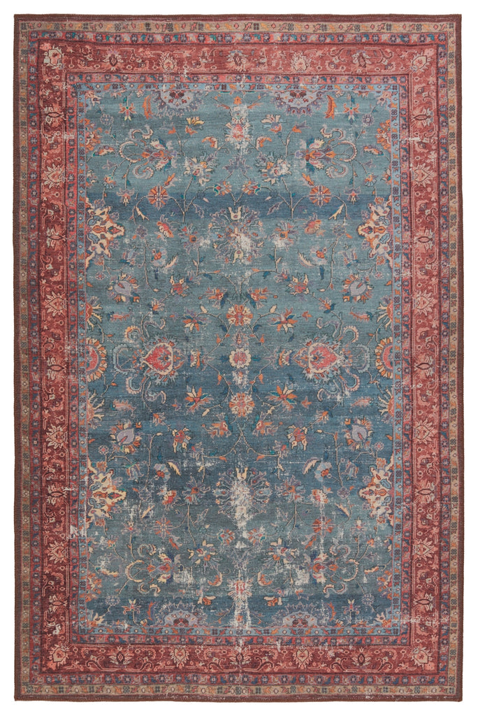 Jaipur Living Harman By Kate Lester Yasha HBL06 Blue/Red Machine Washable Area Rug main image