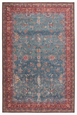 Jaipur Living Harman By Kate Lester Yasha HBL06 Blue/Red Machine Washable Area Rug main image