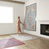 Jaipur Living Harman By Kate Lester Zenora HBL07 Sky Blue/Silver Machine Washable Area Rug Lifestyle Image 