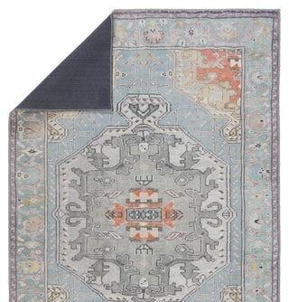 Jaipur Living Harman By Kate Lester Zenora HBL07 Sky Blue/Silver Machine Washable Area Rug Backing Image