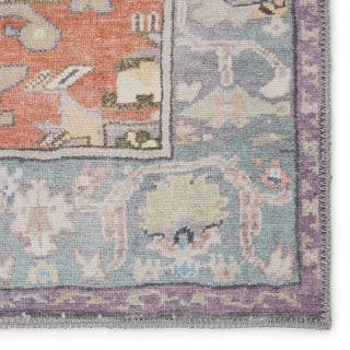 Jaipur Living Harman By Kate Lester Zenora HBL07 Sky Blue/Silver Machine Washable Area Rug Detail Image