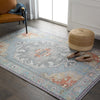 Jaipur Living Harman By Kate Lester Zenora HBL07 Sky Blue/Silver Machine Washable Area Rug Room Scene 2