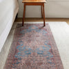 Jaipur Living Harman By Kate Lester Vacherie HBL08 Brown/Blue Machine Washable Area Rug Corner Image