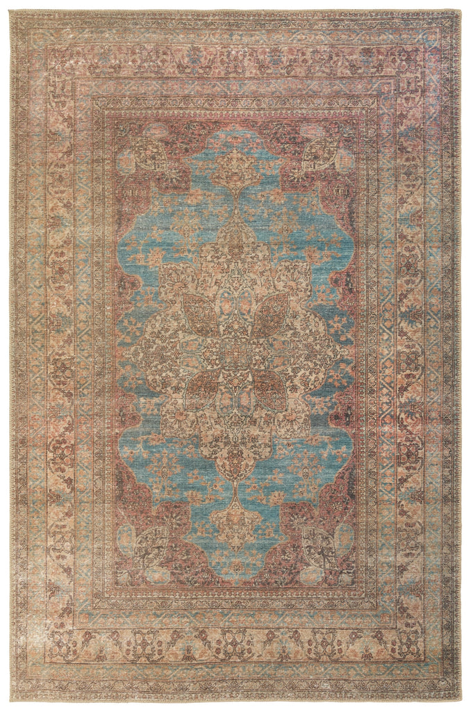 Jaipur Living Harman By Kate Lester Vacherie HBL08 Brown/Blue Machine Washable Area Rug main image