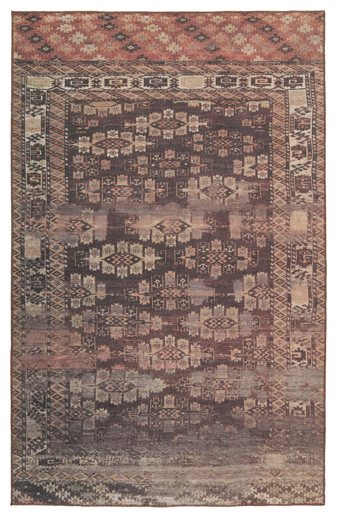 Jaipur Living Harman By Kate Lester Minerva HBL09 Brown/Black Machine Washable Area Rug main image