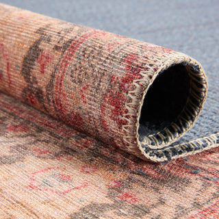 Jaipur Living Harman By Kate Lester Leonine HBL11 Red/Tan Machine Washable Area Rug Edge
