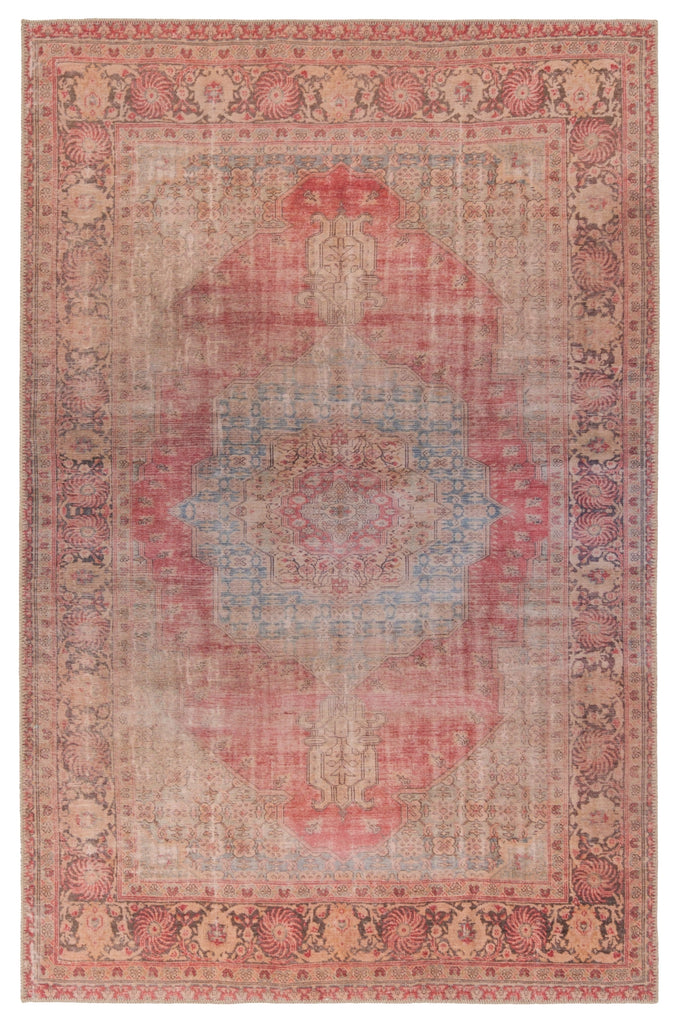 Jaipur Living Harman By Kate Lester Leonine HBL11 Red/Tan Machine Washable Area Rug main image