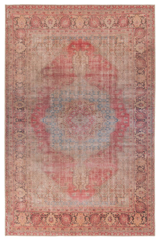 Jaipur Living Harman By Kate Lester Leonine HBL11 Red/Tan Machine Washable Area Rug main image